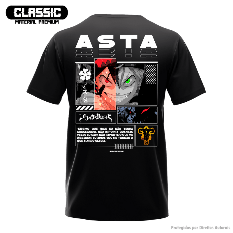 Camiseta Classic Alpha Back Premium | BLACK CLOVER - ASTA アスタ