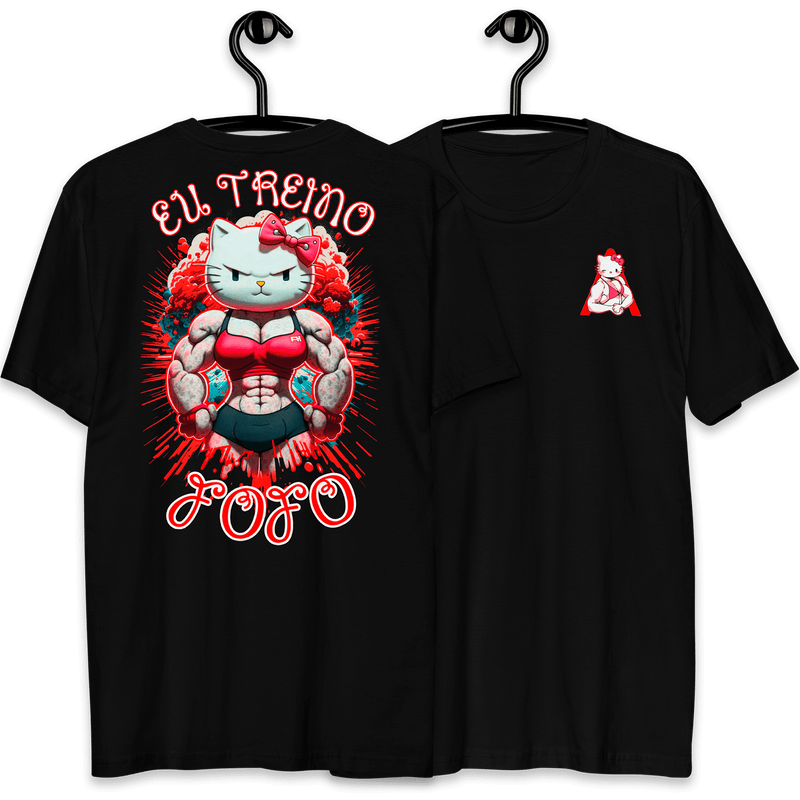 Camiseta Alpha Back Premium | EU TREINO FOFO - HELLO KITTY