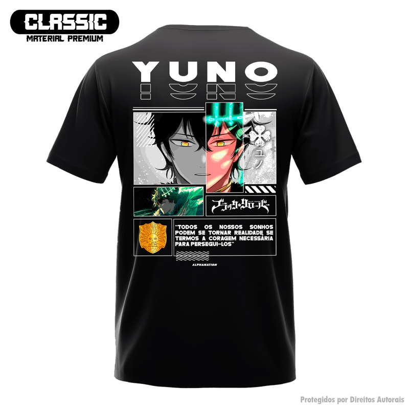 Camiseta Alpha Back | BLACK CLOVER - YUNO ユノ