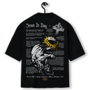Super Oversized Alpha Back Premium | JESUS IS KING - YESHUA イエス