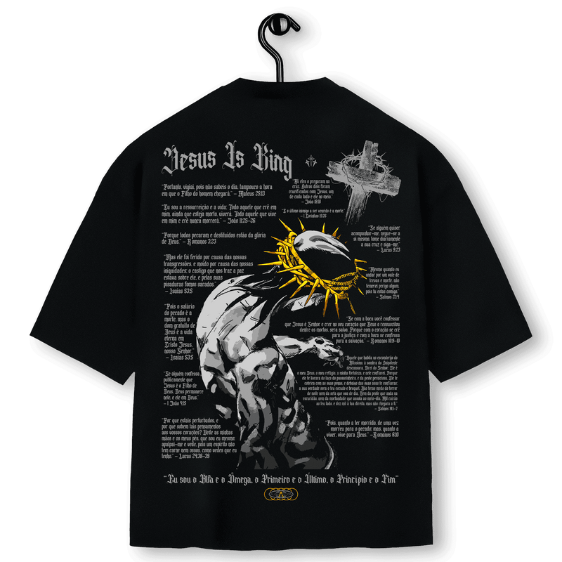 Super Oversized Alpha Back Premium | JESUS IS KING - Yeshua イエス