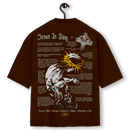 Super Oversized Alpha Back Premium | JESUS IS KING - YESHUA イエス