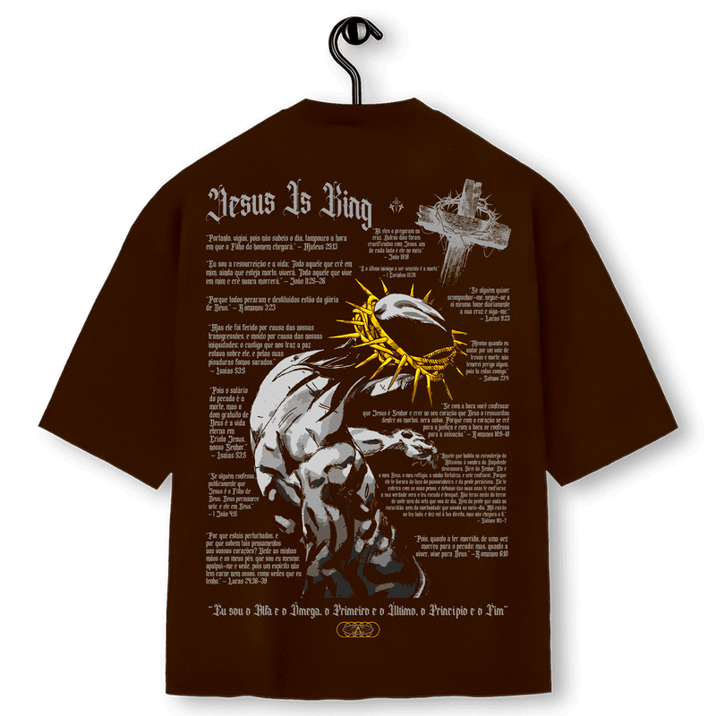 Super Oversized Alpha Back Premium | JESUS IS KING - Yeshua イエス