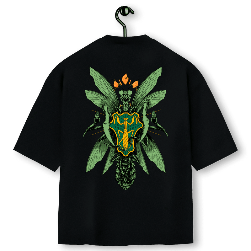 Super Oversized Alpha Back Premium | BLACK CLOVER - LOUVA-A-DEUS VERDES 翠緑の蟷螂