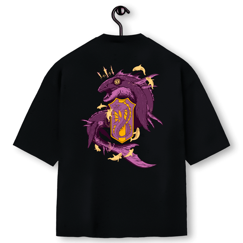 Super Oversized Alpha Back Premium | BLACK CLOVER - ORCAS PÚRPURAS 紫苑の鯱