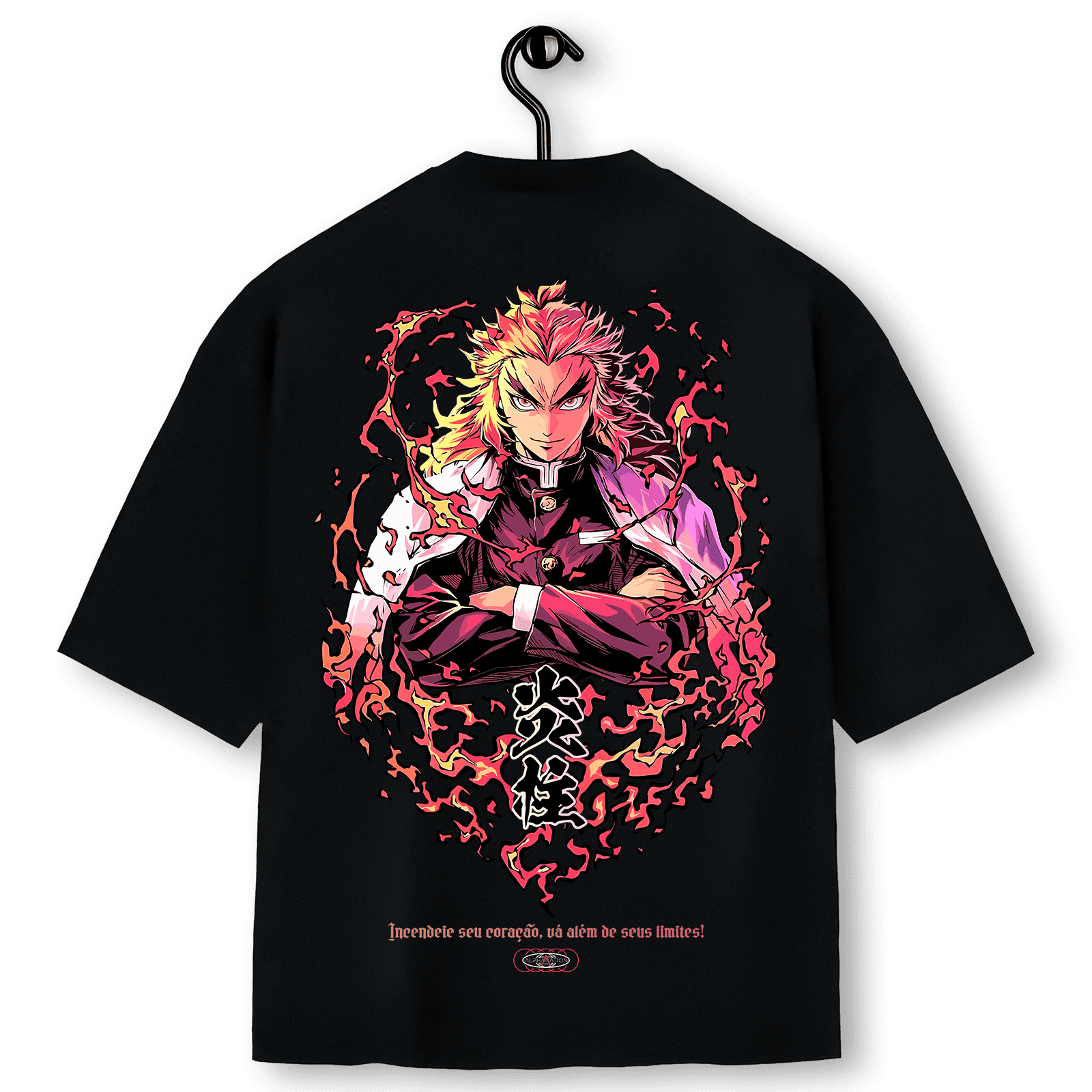 Super Oversized Alpha Back Premium | FLAME BREATHING - RENGOKU KYOJURO