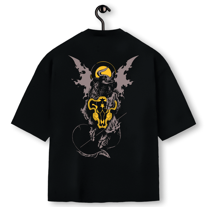 Super Oversized Alpha Back Premium | BLACK CLOVER - TOUROS NEGROS 黒の暴牛